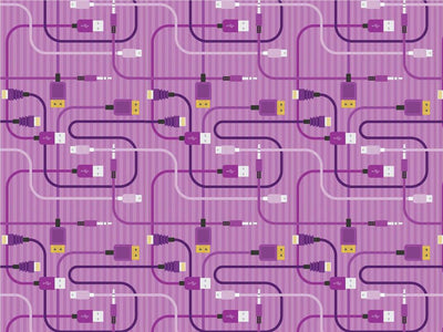 Purple Cords Technology Vinyl Wrap Pattern~Rwraps Series 914 Digitally Printed Vinyl Wrap~0