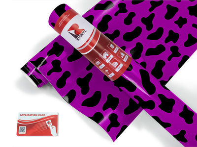 purple cow animal print Craft Vinyl Roll