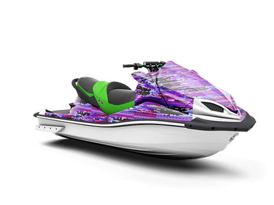 Purple Distortion Technology Jet Ski Vinyl Customized Wrap