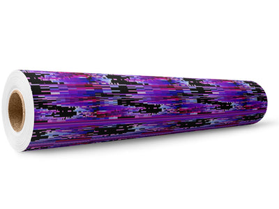 Purple Distortion Technology Wrap Film Wholesale Roll~Rwraps Series 914 Digitally Printed Vinyl Roll~5