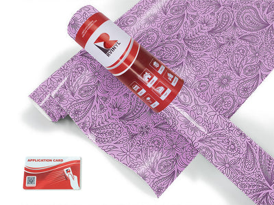 purple haze paisley Craft Vinyl Roll