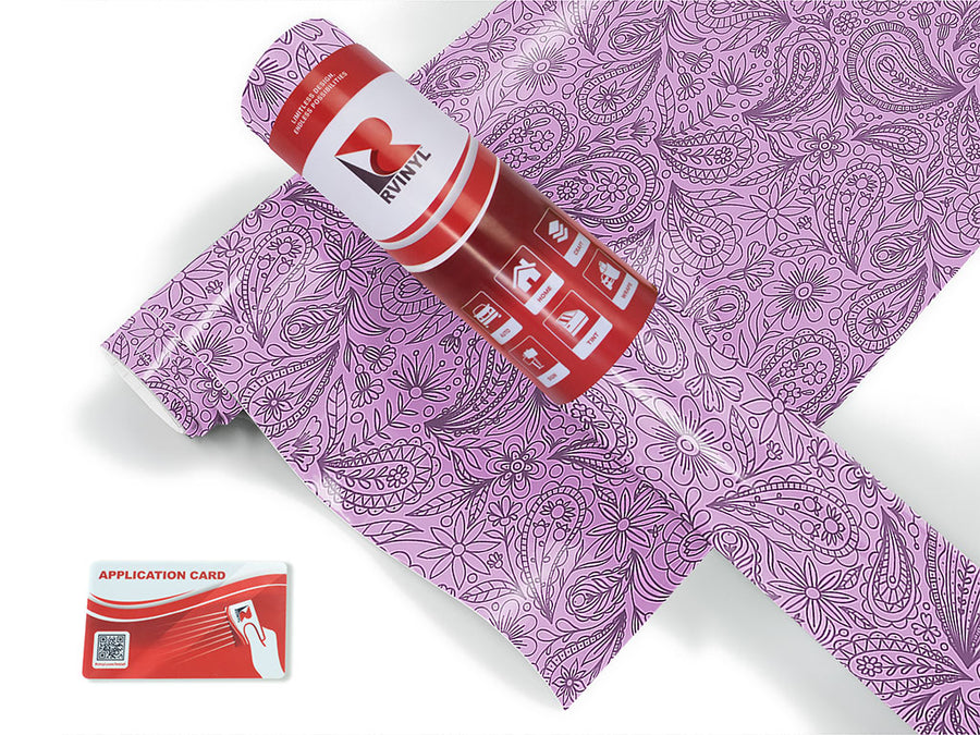 purple haze paisley Craft Vinyl Roll