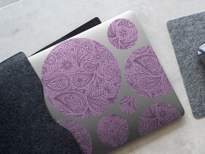 purple haze paisley DIY Laptop Stickers