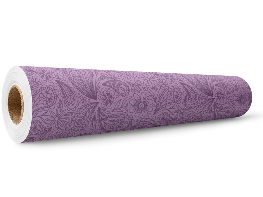 Purple Haze Paisley Wrap Film Wholesale Roll~Rwraps Series 914 Digitally Printed Vinyl Roll~5