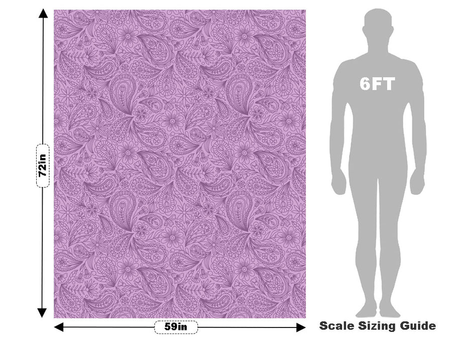 Purple Haze Paisley Vehicle Wrap Scale~Rwraps Series 914 Purple Haze Paisley Measurements~1