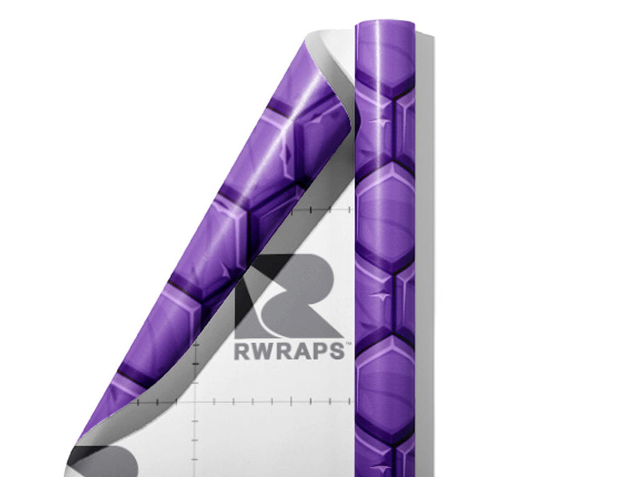 Purple  Brick Wrap Film Sheets~Rwraps Series 914 Purple  Brick Scrolled Sheet~4