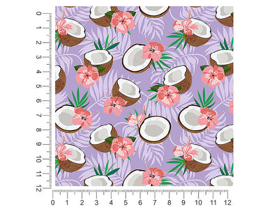 purple hibiscus fruit 1ft x 1ft Craft Sheets