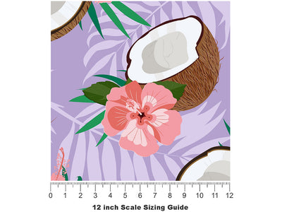 Purple Hibiscus Fruit Vinyl Film Pattern Size 12 inch Scale~Rwraps Purple Hibiscus Fruit Sizing Chart~2