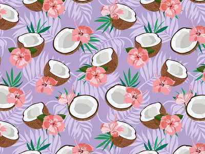 Purple Hibiscus Fruit Vinyl Wrap Pattern~Rwraps Series 914 Digitally Printed Vinyl Wrap~0