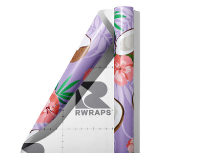Purple Hibiscus Fruit Wrap Film Sheets~Rwraps Series 914 Purple Hibiscus Fruit Scrolled Sheet~3