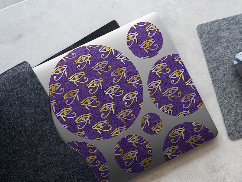 purple horace egyptian DIY Laptop Stickers