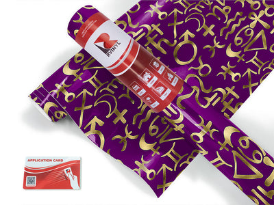 purple horoscopes astrology Craft Vinyl Roll