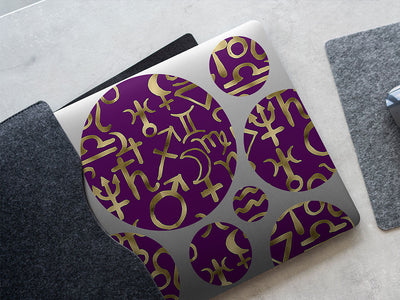 purple horoscopes astrology DIY Laptop Stickers