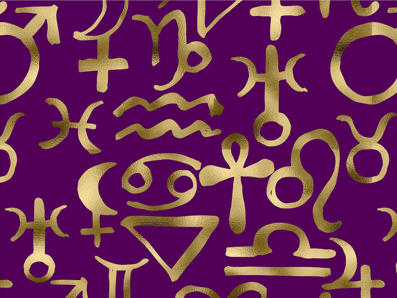 Purple Horoscopes Astrology Vinyl Wrap Pattern~Rwraps Series 914 Digitally Printed Vinyl Wrap~0