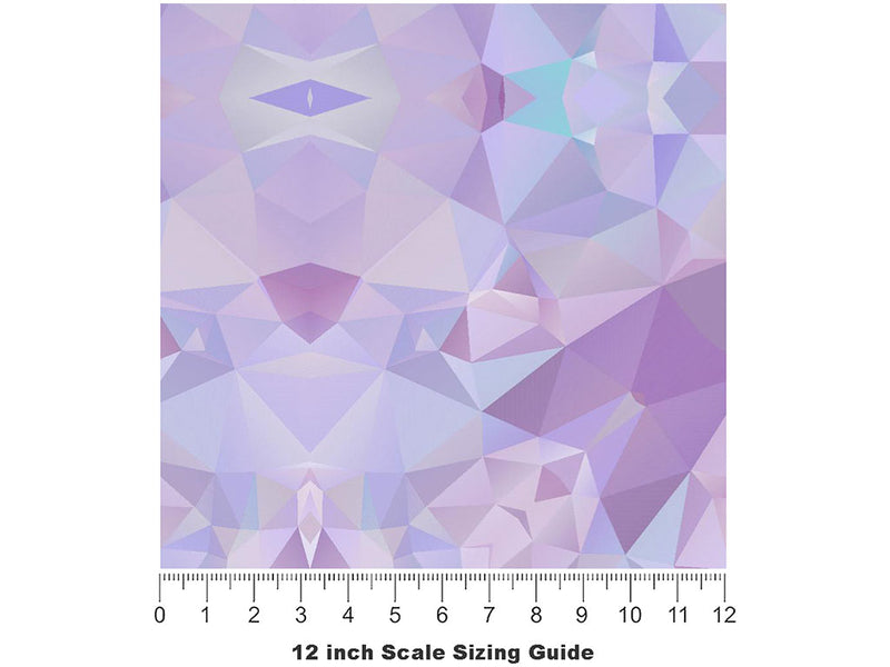 Purple Iris Tile Vinyl Film Pattern Size 12 inch Scale~Rwraps Purple Iris Tile Sizing Chart~3