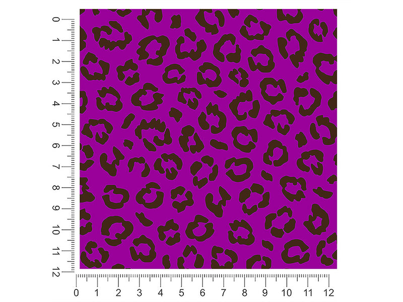 purple leopard animal print 1ft x 1ft Craft Sheets