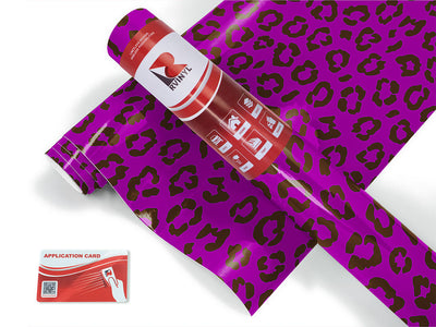 purple leopard animal print Craft Vinyl Roll