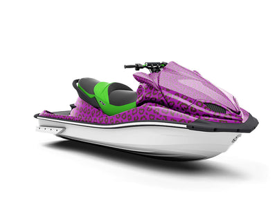 Purple Leopard Jet Ski Vinyl Customized Wrap
