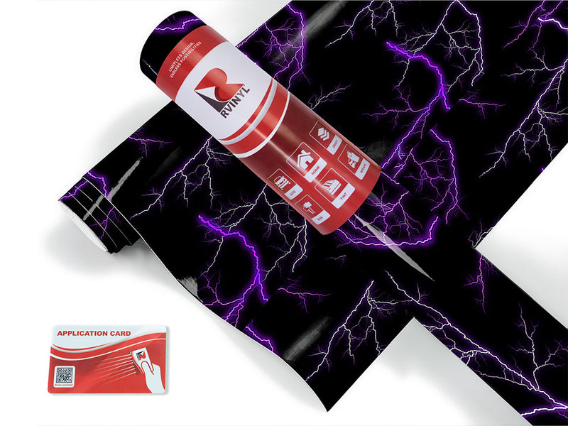 purple lightning lightning Craft Vinyl Roll
