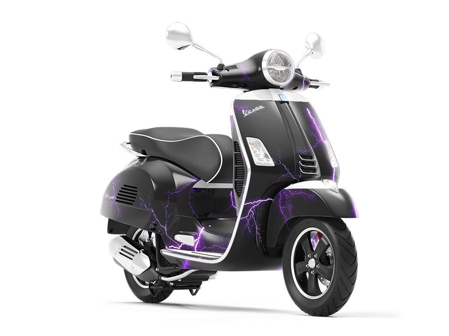 Purple Lightning Vespa Scooter Wrap Film