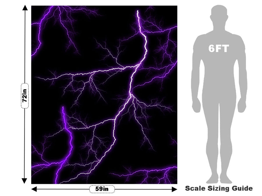 Purple Lightning Vehicle Wrap Scale~Rwraps Series 914 Purple Lightning Measurements~2