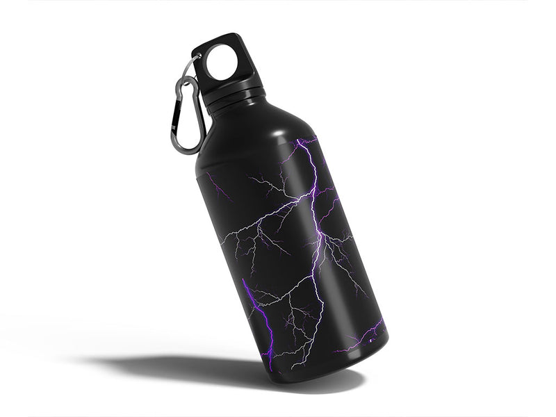purple lightning lightning Water Bottle DIY Stickers