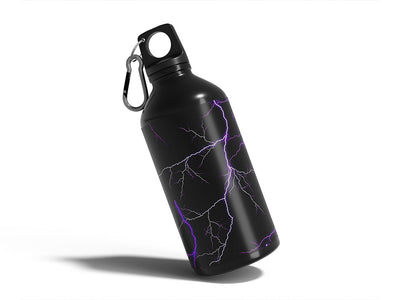 purple lightning lightning Water Bottle DIY Stickers
