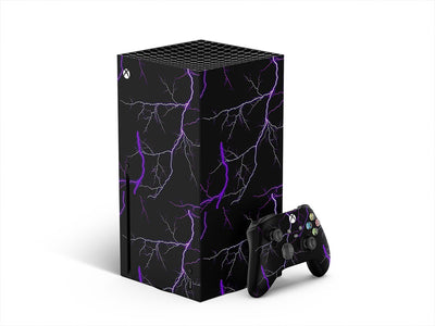 purple lightning lightning XBOX DIY Decal