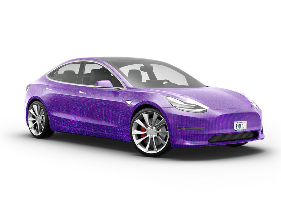 Purple Matrix Technology Vehicle Vinyl Wrap