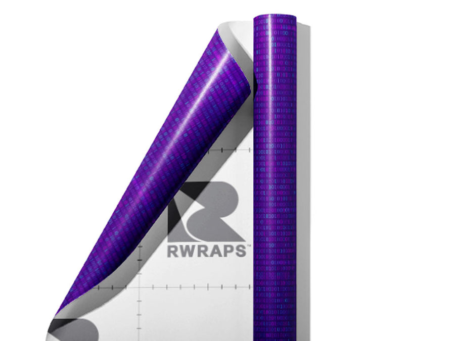 Purple Matrix Technology Wrap Film Sheets~Rwraps Series 914 Purple Matrix Technology Scrolled Sheet~4