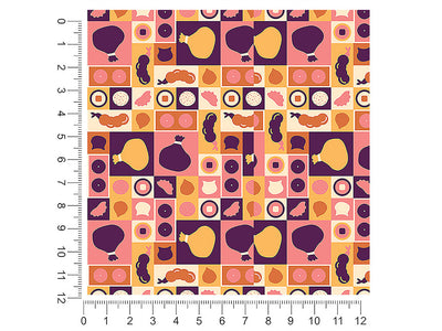 purple menu japanese 1ft x 1ft Craft Sheets
