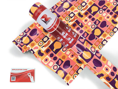 purple menu japanese Craft Vinyl Roll