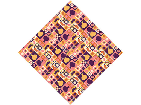 Purple Menu Food Vinyl Wrap Pattern