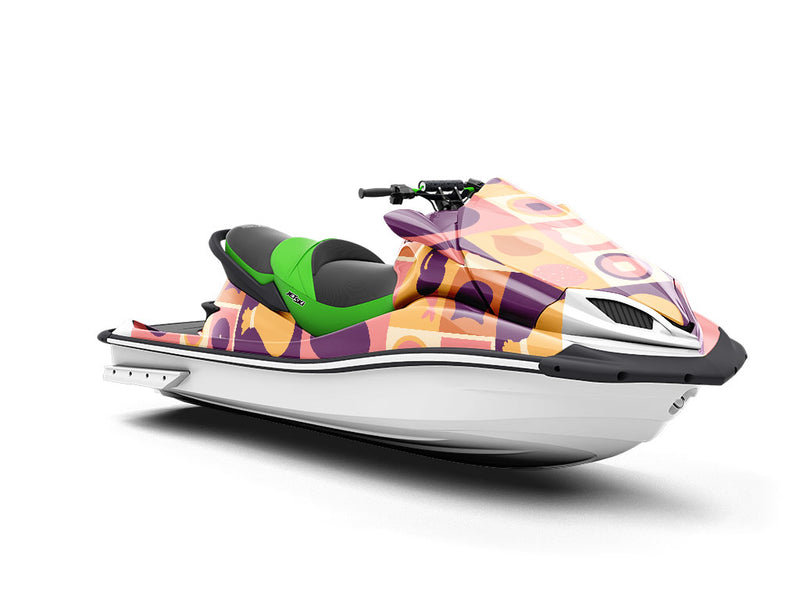 Purple Menu Food Jet Ski Vinyl Customized Wrap