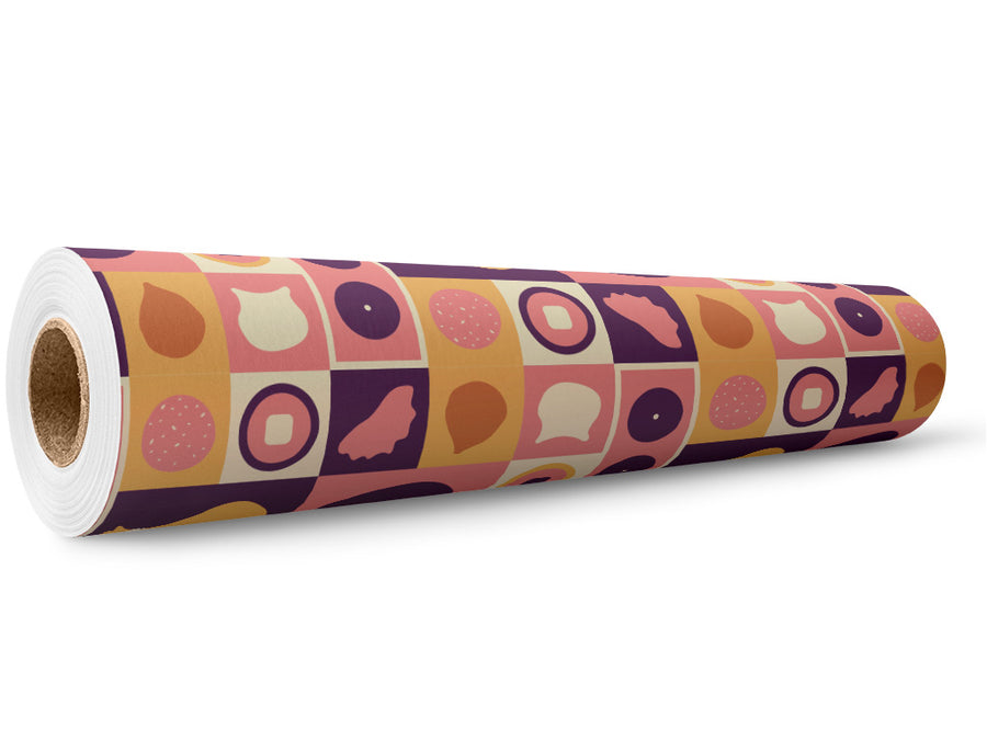 Purple Menu Food Wrap Film Wholesale Roll~Rwraps Series 914 Digitally Printed Vinyl Roll~5