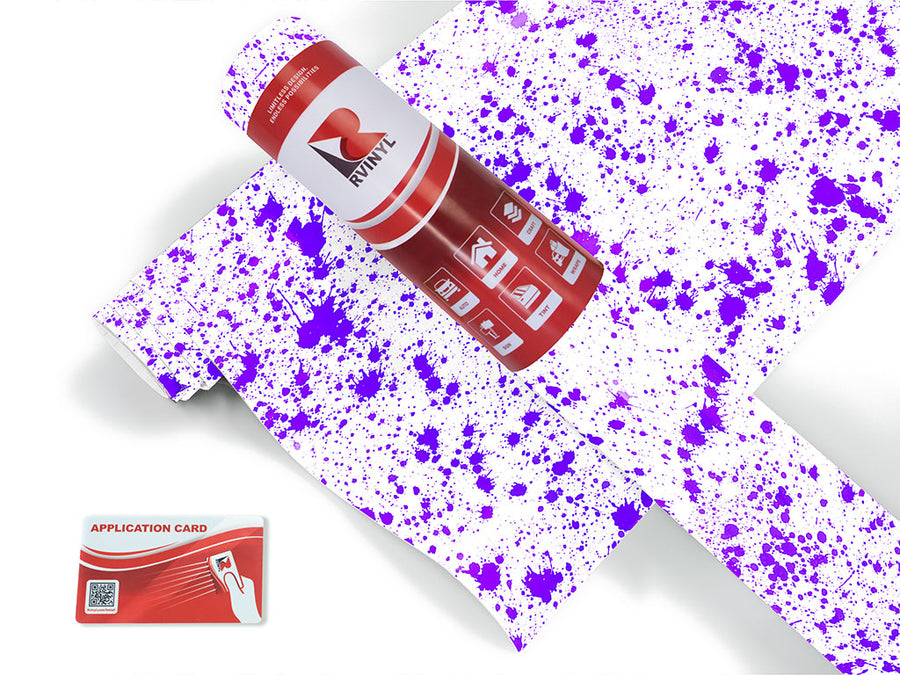 purple overload paint splatter Craft Vinyl Roll