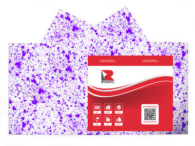 purple overload paint splatter Craft Vinyl Sheet Pack