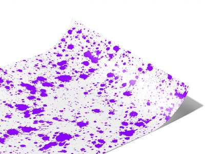 Purple Overload Paint Splatter Vinyl Wraps~Rwraps Series 914 Digitally Printed Vinyl Wrap~0