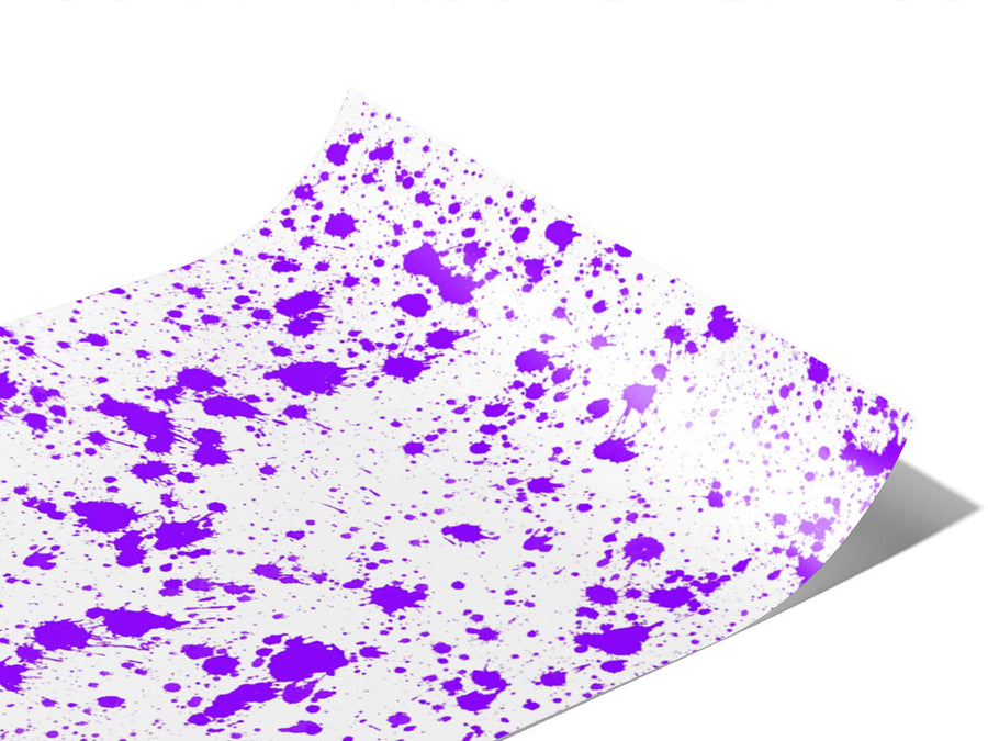 Purple Overload Paint Splatter Vinyl Wraps~Rwraps Series 914 Digitally Printed Vinyl Wrap~0