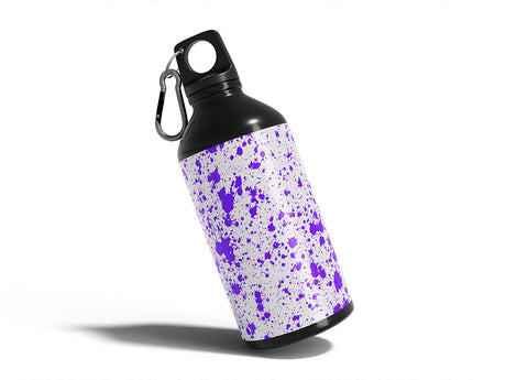 purple overload paint splatter Water Bottle DIY Stickers