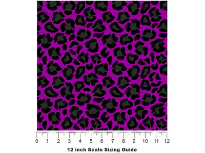 Purple Panther Vinyl Film Pattern Size 12 inch Scale~Rwraps Purple Panther Sizing Chart~3