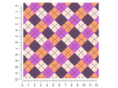 purple penchant argyle 1ft x 1ft Craft Sheets