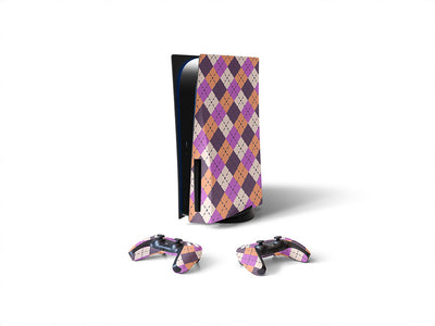purple penchant argyle Sony PS5 DIY Skin