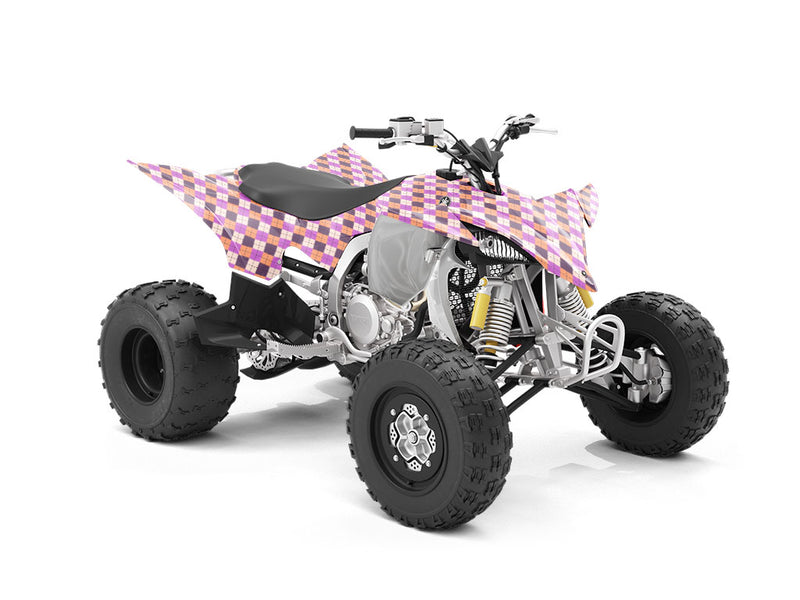 Purple Penchant Argyle ATV Wrapping Vinyl