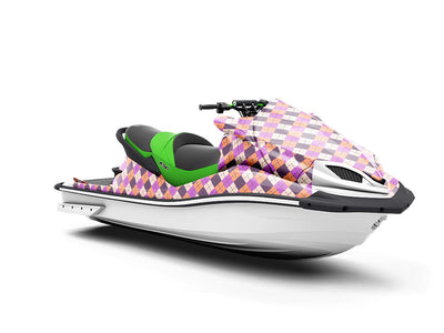 Purple Penchant Argyle Jet Ski Vinyl Customized Wrap