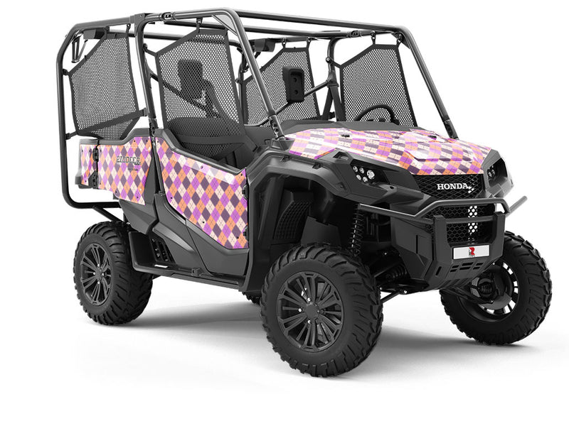 Purple Penchant Argyle Utility Vehicle Vinyl Wrap