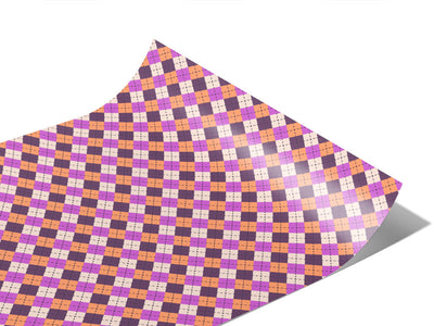 Purple Penchant Argyle Vinyl Wraps~Rwraps Series 914 Digitally Printed Vinyl Wrap~0
