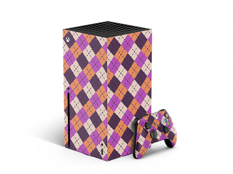 purple penchant argyle XBOX DIY Decal
