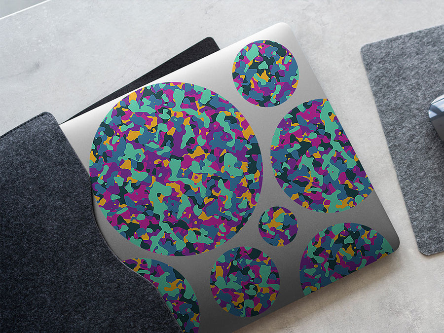 purple shower camouflage DIY Laptop Stickers