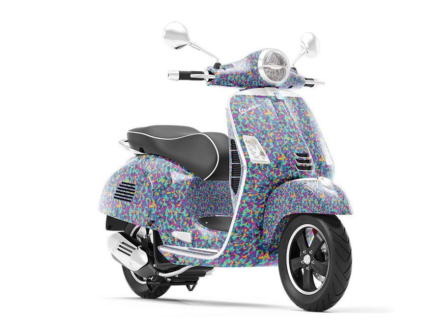 Purple Shower Camouflage Vespa Scooter Wrap Film